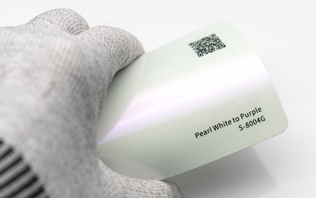 عکس محصول کاور بدنه سفید بنفش متالیک براق