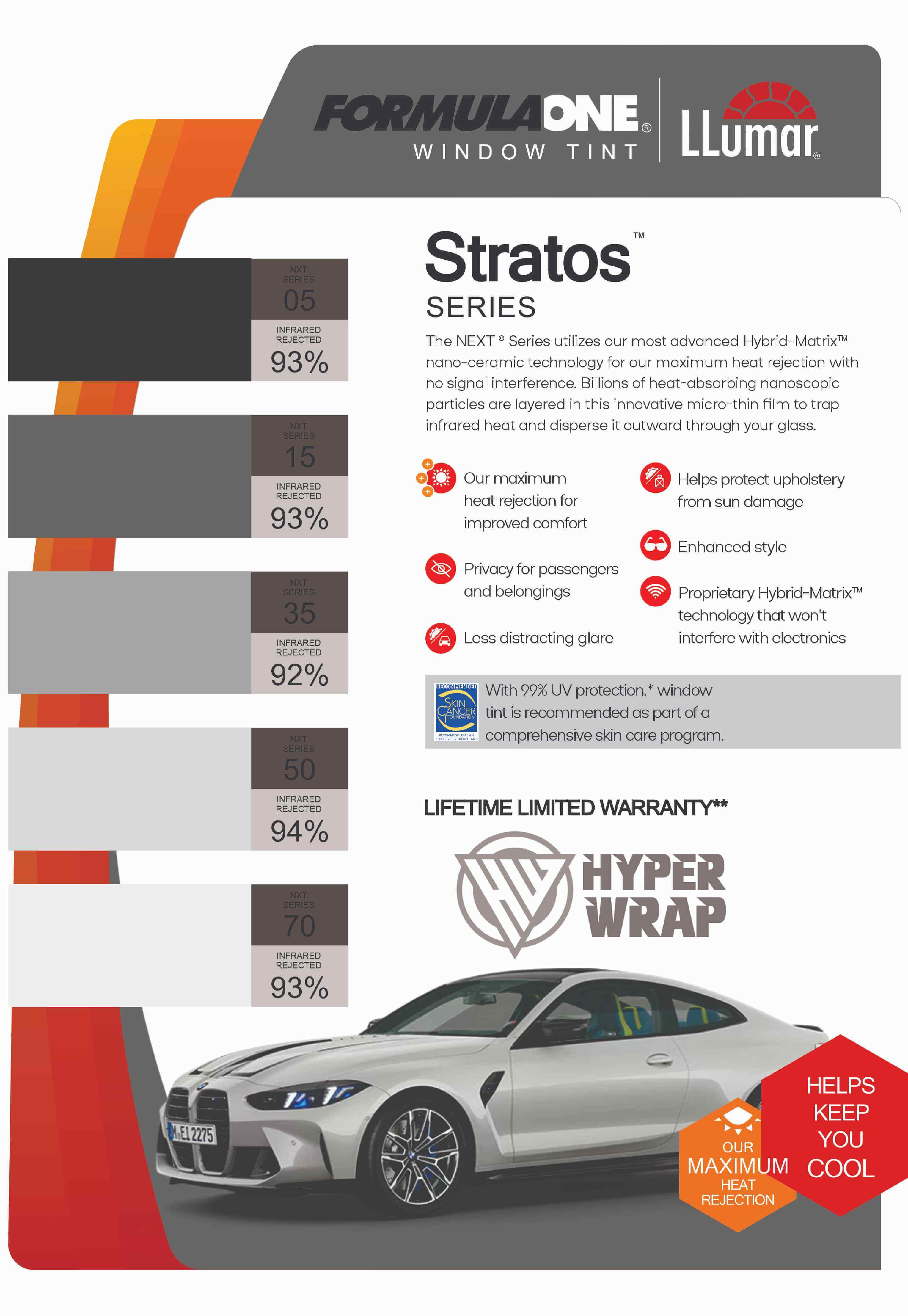 عکس محصول شیشه دودی لومر سری Stratos کد 50