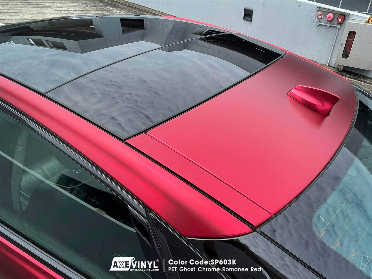 عکس محصول کاور بدنه گوست کروم قرمز رومانی PET