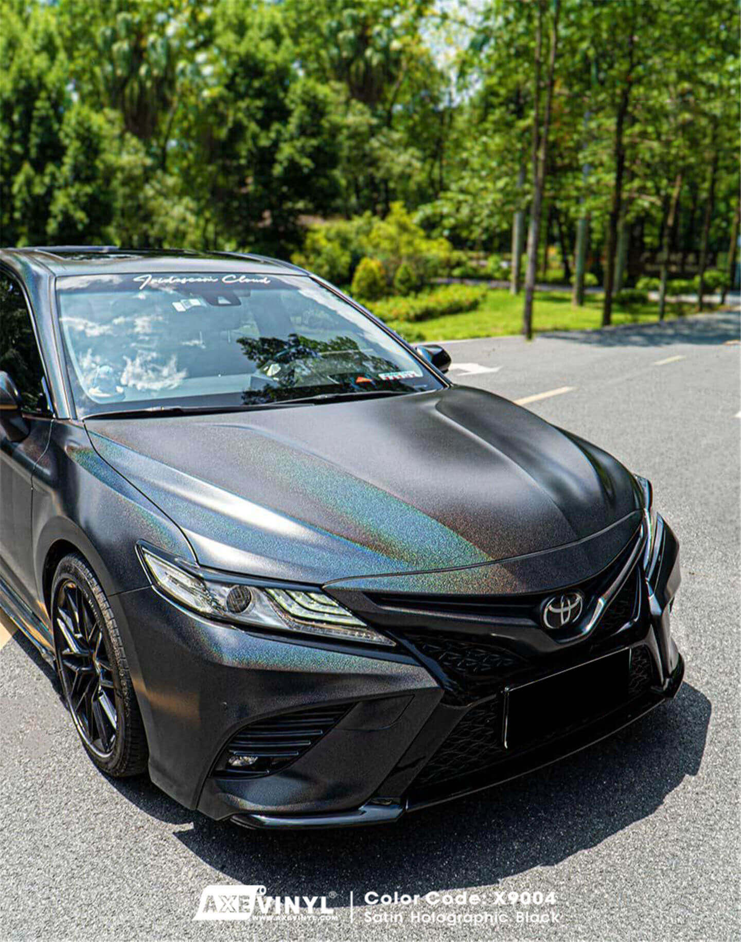 عکس محصول کاور بدنه مشکی هولوگرافیک ساتن (کهکشانی)