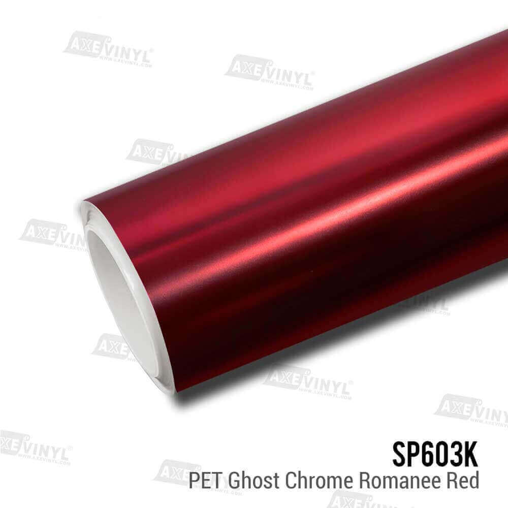 عکس کاور بدنه گوست کروم قرمز رومانی PET