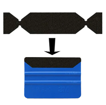 عکس محصول نمدی پارچه‌ای نرم و باریک محافظ برای کاردک نصب برچسب
