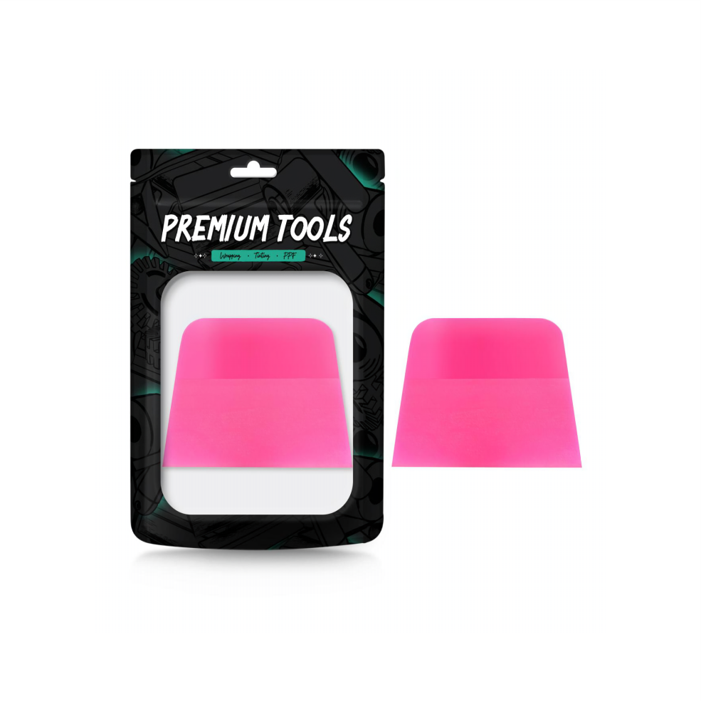 عکس محصول کاردک حرفه‌ای ذوزنقه‌ای یک طرفه پولیش‌شده  برای نصب فیلم محافظ رنگ (PPF)