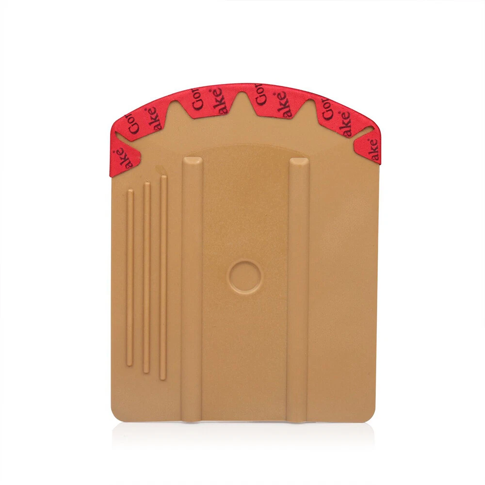 عکس محصول کاردک طلایی دارای لبه نیم‌دایره‌ای و قابلیت مغناطیس با لبه نمدی نازک